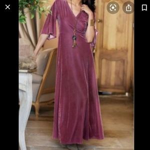 Soft surroundings Vera velvet maxi Dress
